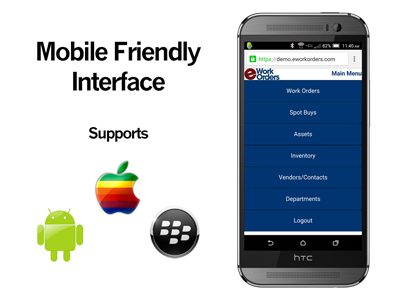 Mobile Friendly CMMS Interface