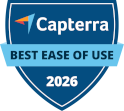 Capterra Best Ease of Use Award 2026