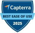 Capterra Best Ease of Use Award 2025