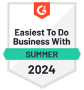 G2 Easiest To Do Business With Summer 2024