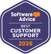 Software Advice Best Customer Support Award 2026