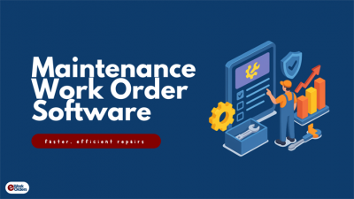 Illustrative blog cover for maintenance work order software.