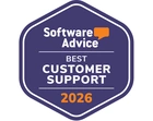 Software Advice Best Customer Support Award 2026
