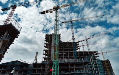 An image of a building under construction. 