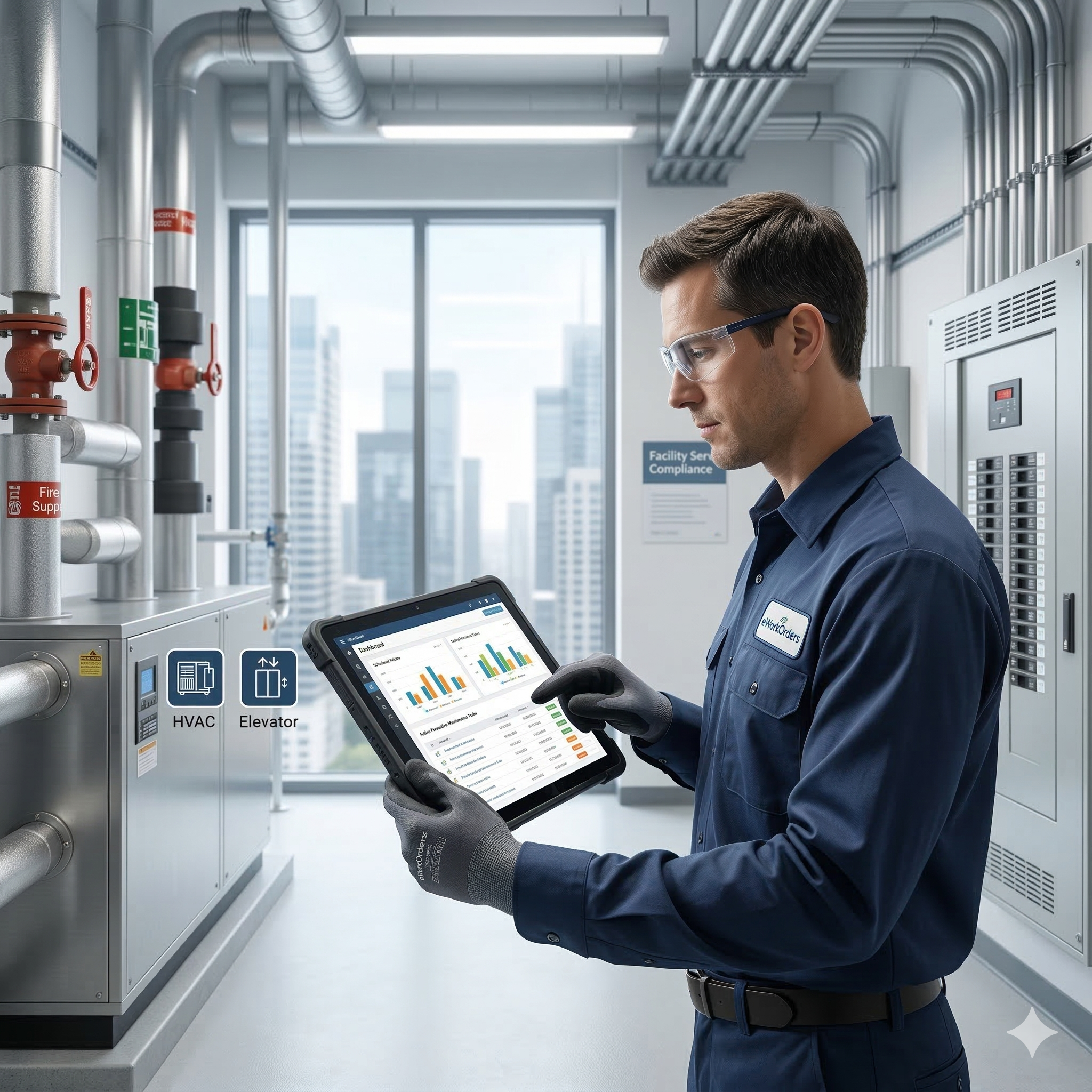 Cover image showing CMMS software for building and facility maintenance