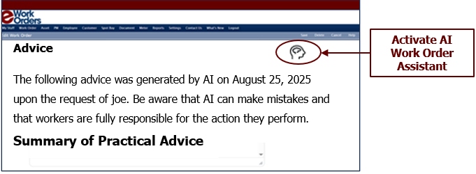 eWorkOrders AI Work Order Assistance for CMMS