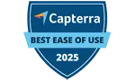 Capterra Best Ease of Use Award 2025